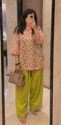 Gulab Pista Farshi Set_oversized fit