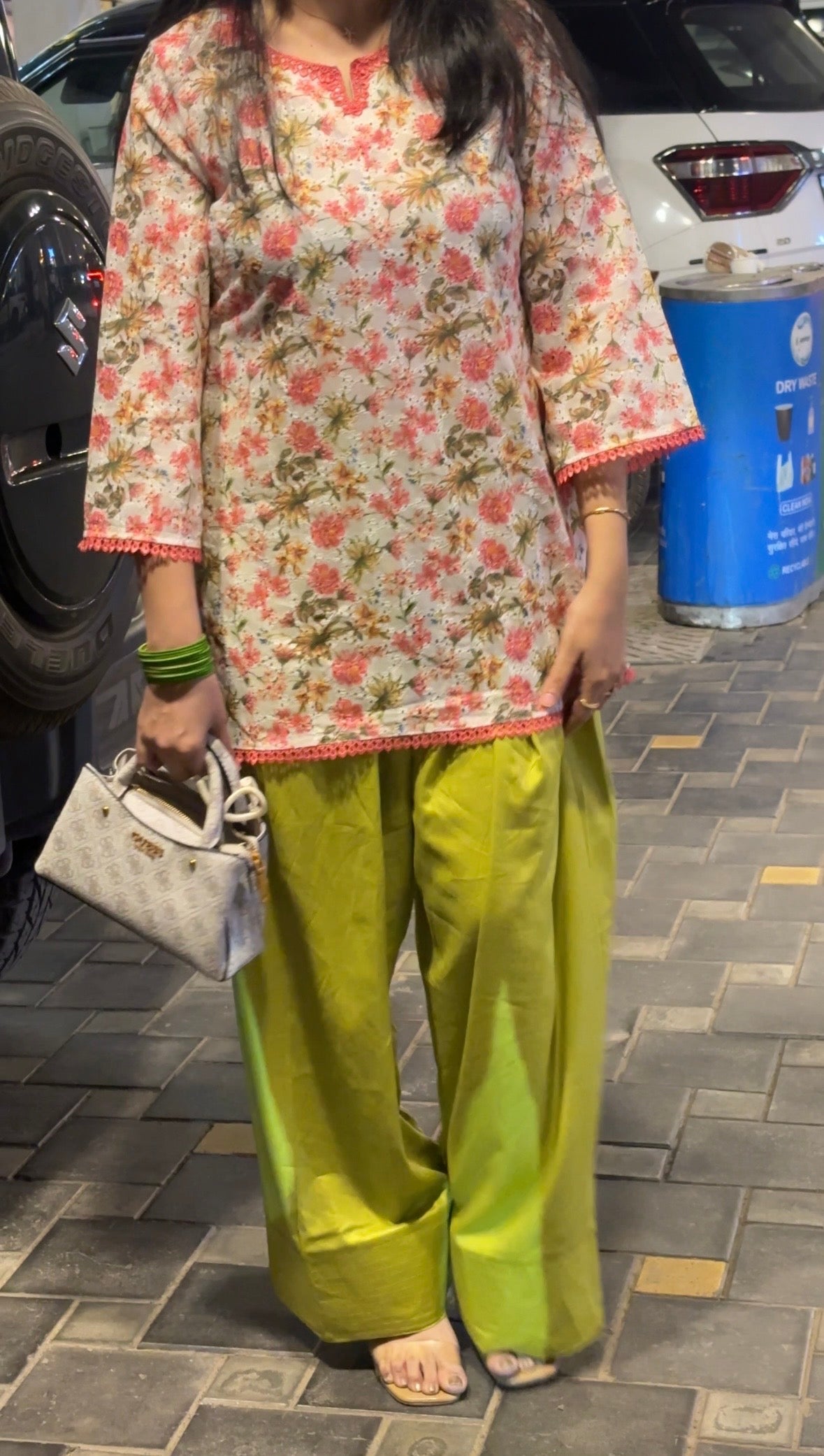 Gulab Pista Farshi Set_oversized fit