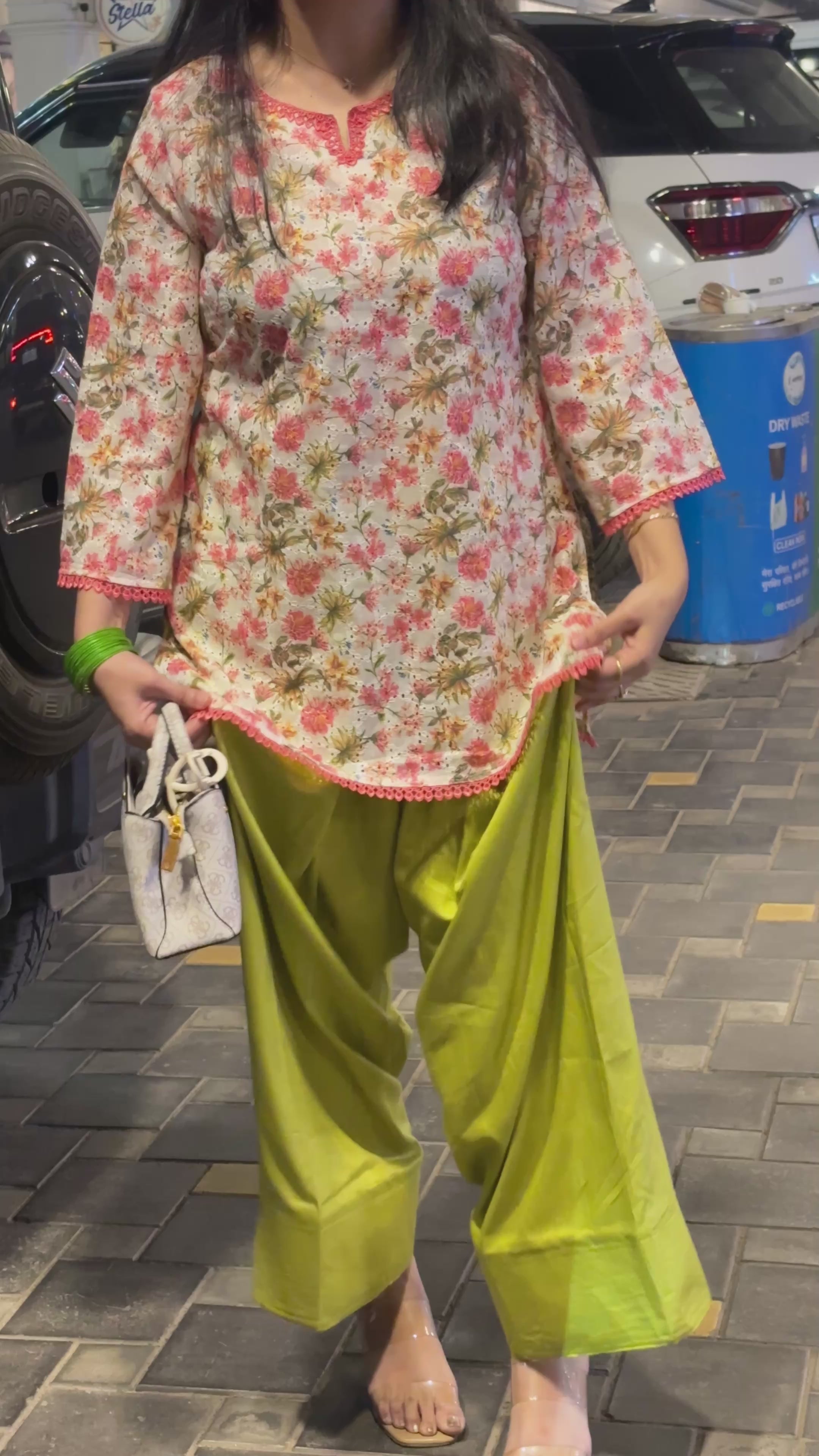 Gulab Pista Farshi Set_oversized fit